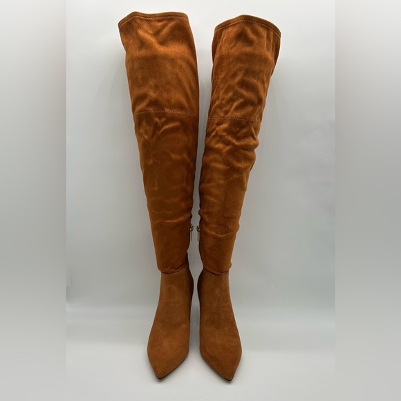 2270- Vince Camuto Taplana2 Over-the-Knee Boots Warm Caramel Size 7.5 M NWT - Picture 5 of 14